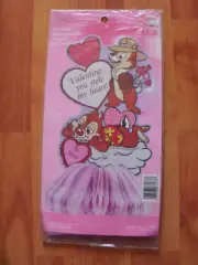 11" Disney Chip n Dale Honeycomb Valentine Centerpiece Vintage Eureka Decor NIP