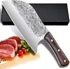 Heavy Duty Butcher Knife Handmade Forded Meat Cleaver Knife Bone Knife for Cook