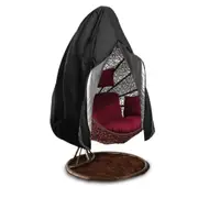 Black Patio Chair Cover Egg Swing Chair Waterproof Dust Cover Protector with Zipper Protective Case