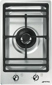 Smeg Classic 30cm Single Wok Burner Cooktop Stainless Steel -