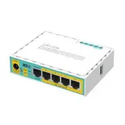 Mikrotik RB750UPr2 hEX PoE lite 650MHz CPU 64MB RAM 5 Ethernet ports USB type A RouterOS L4
