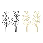2 Pack Plant Support Stakes Small Metal Garden Trellis for Flowers Rose Tomatoes