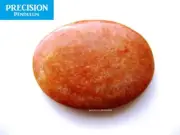 Orange Jade Amulet Cabochon Gemstone Thumb Crystal Healing Therapy Worry Stone
