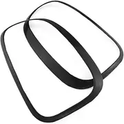 POEXIR for, for MINI, Countryman Accessories, Cooper R60 Headlight Front Head Rear Tail Lamp Light Sticker, R60 Car Styling Car Air Vent Decoration(2PCS for Rear Black)