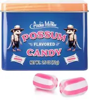 POSSUM Flavored Candy - Gross! Funny! Cool Retro Tin Gift Box - Archie McPhee