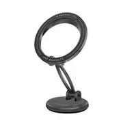 Promate MAGHOOP-LITE 360 Cradeless MagSafe Height Adjustable Magnetic Smartphone Mount.Includes Metal Ring. 360 Rotation. Seure Mounting. Perfect for All Phones & Cases. [MAGHOOP-LITE]