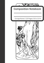 Art Nouveau Sketch College Ruled Notebook: Art Nouveau College Ruled Notebook | 110 Page Notebook Lined For Taking Notes at Home, Office, Work, ... All Other Writing Needs (8.5x11", 110 Pages)