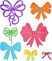 XMZZMX Butterfly Bow Gift Ribbon Die Cuts for Card Making, Paper Embossing Metal Cutting Dies Kit Templates, Storage Pockets Supplies, Photo Frame Album DIY Scrapbooking Stencils Sets