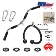 Durable Stainless Steel LAT Bar & Curl Attachments for Ultimate Bodybuilding