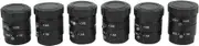 Manual Focus CS Mount Lens Kit - 6 Adjustable Aperture Lenses 4mm to 25mm, 3MP 1 / 2in Format for Home Security and DIY Camera Systems