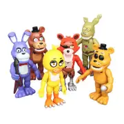5/6PCS Five Nights At Freddy's FNAF Doll Action Figures Toys Freddy Fazbear Bear