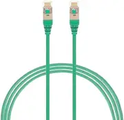 0.75m CAT6A RJ45 S/FTP Thin LSZH 30 AWG Network Cable | Green