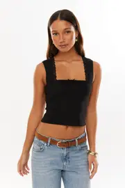 [Supré] Supré - Rosie Mesh Top - Black M BLACK