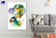 Colorful Gold Flowers Abstract Wall Canvas Home Decor Australian Made Quality