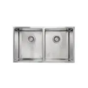 AGUZZO Stainless Steel Kitchen Sink - 770mm Double Bowl - Top/Under Mount
