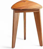 12" Corner Shower Foot Rest - Wooden Showers Stool Seat for Shaving Legs - Small Corner Shower Benches for Inside Shower - Waterproof Bath Step Stools Bench for Bathroom (Height - 18in, Acacia)