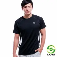 在飛比找momo購物網優惠-【LOKI】男 VANA 圓領抗UV短袖排汗衣(渡鴉黑)