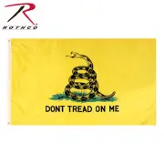 Rothco "Don't Tread On Me" Military Flag - Yellow Flag With Gadsden Snake
