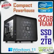 Intel Core i7 Gaming PC RTX 4080 Computer 32GB RAM SSD + 2TB HDD Desktop System