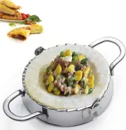Stainless Steel Empanada Press Ravioli Mold Dumpling Maker XL 6 Inch