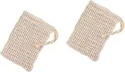 PLAFOPE 2sets Net Soap Pouch Sack Foaming Net for Handmade Soap Drawstring Pouch 5pcs*2