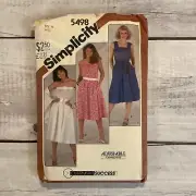 Simplicity 5498 Sewing Pattern Summer Pullover Dress Shawl Misses Size 12 UNCUT