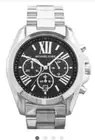 MICHAEL KORS MK 5705-NWT:Bradshaw- Unisex Watch W/Black Face & Original Box