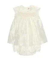 [Bonpoint] Bonpoint Baby Maruska silk dress and bloomers set M 18 white