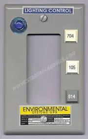 Star Trek: Enterprise PROP REPLICA "Lighting Control" ROCKER LIGHTSWITCH PLATE!