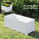 PVC Planter Box Raised Garden Bed Outdoor Indoor Flower Veg Planter Container
