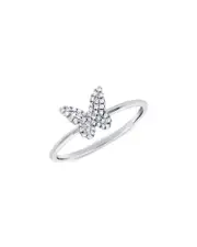 Sabrina Designs 14K 0.13 ct. tw. Diamond Butterfly Ring
