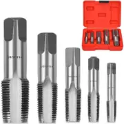 5 Piece NPT Thread Forming Tap Set 1/8", 1/4", 3/8", 1/2", 3/4"
