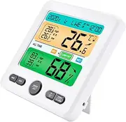 Room Temperature Monitor Compact Hygrometer Temperature Humidity Gauge Wall Mount Indoor Thermometer for Home Use