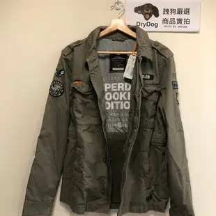 跩狗嚴選 極度乾燥 Superdry M65 Rookie 翻領 軍裝外套 重磅襯衫 貼布徽章 夾克 復古仿舊 橄欖綠 卡其灰