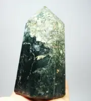 1.33lb Natural Ocean Jasper Agate Geode Crystal Tower Wand Point Healing Mineral