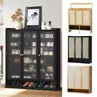 Oikiture Shoe Storage Cabinet Shoes Rack Organiser Shelf 3 Doors 45 Pairs