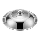 Stainless Steel Lid w/ Glass Window Frypan Casserole Pot Wok 32,34,36,38,40,42cm