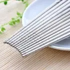 1X Steel Chopsticks Sushi Chop Sticks Chinese E3G4 X4V7 D6R6