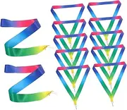 SEWACC 12Pcs Multi Function Medal Ribbons Award Lanyards for Sports Meetings for Recognizing Achievements at Indoor and Outdoor Events