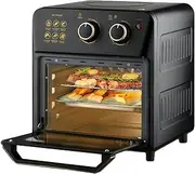 Electric Mini Oven, Countertop Toaster Oven Air Fryer with Adjustable Temperature Control & Timer, Multi-Function Cooker for Grilling, Baking & Roasting