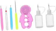 BATHVEVE 7pcs DIY Paper Quilling Tool with Needle Pen for Arts Crafts for Home School Projects Random Colors for Beginners Professionals Random Color