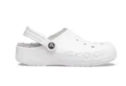 Crocs Baya Lined Clogs Slippers White Grey Men's Size 9 - 10 - 11