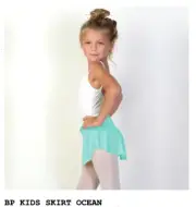 Bullet Pointe Pull on Dance Skirt - Color "Ocean" - Kids XS Jr. - NWT