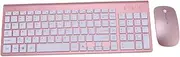 Wireless Keyboard and Mouse Set Ultra Design Easy USB Connection Durable Material for Use Finish Batteries Not Included