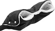 Pram Accessories, Pram Hand Warmer, Hand Muff with Fleece Inside, Keeps Hands Warm in Winter, Waterproof, Universal Size Hand Warmer for Prams, for Prams (Black)