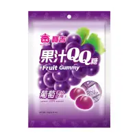 在飛比找momo購物網優惠-【義美】寶吉果汁QQ糖-葡萄(176g/包)