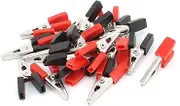 uxcell 20 Pcs 34mm Insulate Alligator Clip Clamp Power Test Probes Solder