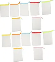 Beatifufu 60 Pcs Foaming Net Foaming Net Soap Saver Pouch Shower Foaming Nets Travel Bar Soap Bar Soap Pouch Soap Soap Foaming Net Soap Container Bathing Soap Pouch Nylon