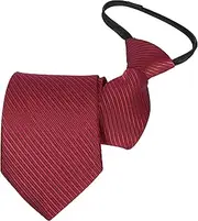 [Beaface] Men Ties Zipper Neck Tie for Men Adjustable Pre-tied Ties Wedding Business Formal Neckties