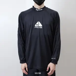 Supreme x Nike ACG Jersey 黑色 內搭 吸濕排汗 健身 透氣 慢跑 長袖【DN3262-010】